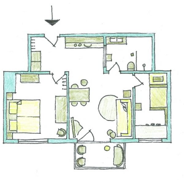 Grundriss FeWo Weitblick